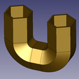 gold-1.png Vase hexagon // STL File
