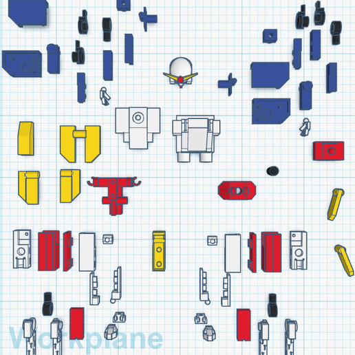 Offbrand Gundam (Prototype) 3D model