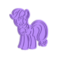 sello little pony 1.stl Little pony cookie cutter