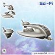 1-PREM-WB-VE-V06.jpg Tau recon spaceship with scout drone (6) - Future Sci-Fi SF Post apocalyptic Tabletop Scifi Wargaming Planetary exploration RPG Terrain