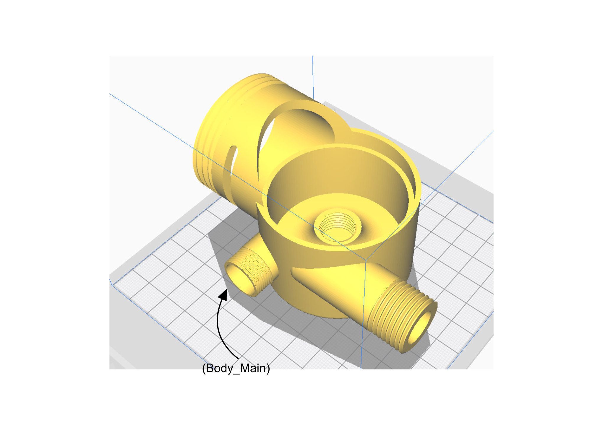 Body_Main.jpg Файл STL Вода с питанием - Массаж / Дилдо・Дизайн для загрузки и 3D-печати, Designs-a-lot