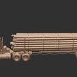 Kenworth_log_truck-3d1.jpg Kenworth W900 Logging Truck - American Heavy Hauler - 3D Printable