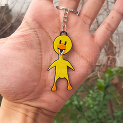 6.png Archivo STL RAINBOW FRIENDS YELLOW LLAVEROS KEYCHAIN!・Modelo para descargar y imprimir en 3D