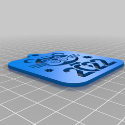 K1.png Download free STL file keychain tiger 2022 • 3D printable template, shuranikishin