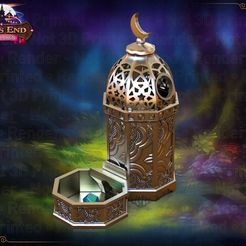 Lantern_RENDER.jpg STL-Datei Lantern of Darkness Dice Tower - SUPPORT FREE!・Modell für 3D-Drucker zum Herunterladen