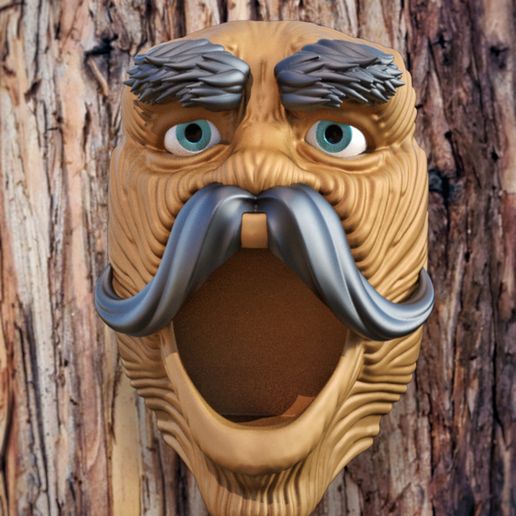 Tree Face-Bird Feeder