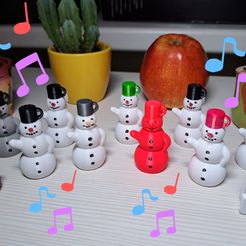 20231129_182141.jpg 3tones whistle snowman - keychain