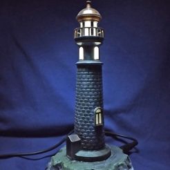 Lighthouse-3.jpg Lighthouse miniature 3D printed model