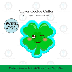 Etsy-Listing-Template-STL.png Clover Cookie Cutter | STL File