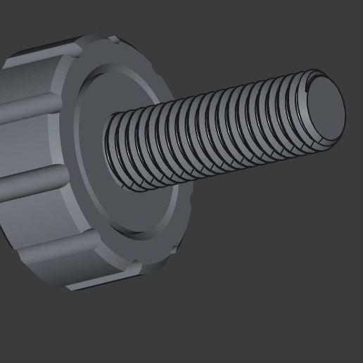 Knob/feet for M10 Allen DIN7991 Bolt - 3D model önizlemesi