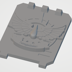 crest-sanguinius.png Free STL file Blood Angels Rhino Doors・3D printable model to download