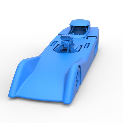 54.jpg Diecast Dragster old school à moteur avant avec coque Version 6 Echelle 1:25