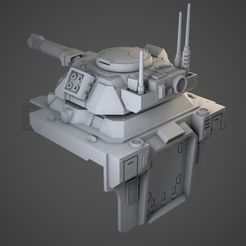 gladiator01.jpg Archivo OBJ Mejora del tanque Murmillo para el tanque Hover.・Modelo para descargar y imprimir en 3D, BitShapers