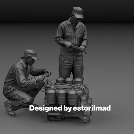 🧑‍🔧 WW2 AMERICAN MECHANIC WITH M4A2 SHERMAN GENERAL MOTORS 6046 ENGINE ...