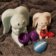 Easter-Bunny-Pic3.png Easter Bunny Rabbit with Egg that Opens or Fits Real Eggs