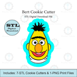 Etsy-Listing-Template-STL.png Bert Cookie Cutter | STL File