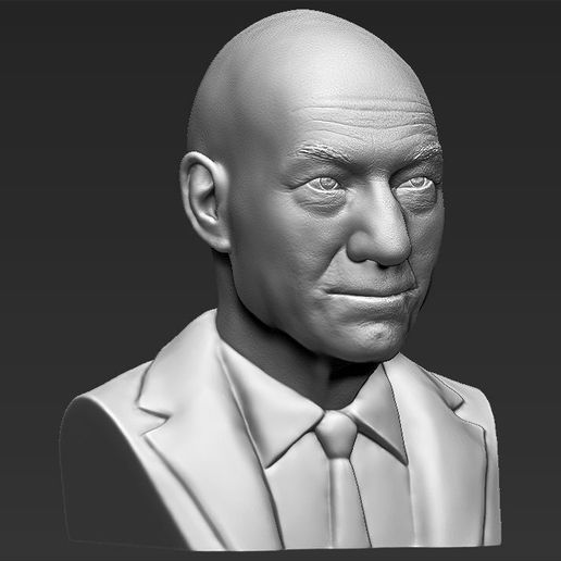 professor-x-charles-xavier-bust-ready-for-full-color-3d-printing-3d-model-obj-mtl-fbx-stl-wrl-wrz-3.jpg Professor X Charles Xavier from X-Men bust full color 3D printing