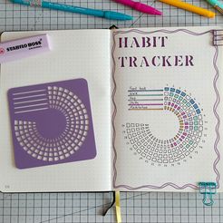 01.jpg Archivo STL Bullet Journal Mensual Con Descripción・Objeto imprimible en 3D para descargar