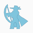Featherhat Bowman.png STL file Feather-Hat Bowman Meeple・3D printing idea to download