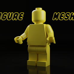 render6.png Fichier STL Maillage de base pour les personnages LEGO ! Imprimable (décimé)・Plan pour impression 3D à télécharger