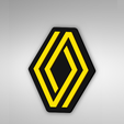 Captura-de-pantalla-(164).png Free STL file New Renault 2021 badge logo emblem・3D printing template to download, Jotadue