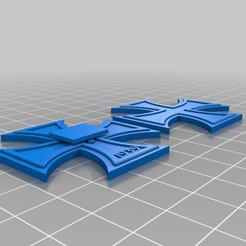 7ec62feb1745d87ceb1c54d6a4841d6f.png Archivo STL gratis cruz de hierro・Objeto imprimible en 3D para descargar