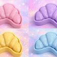 646444420_10165068857415774_5802151118584600957_n.jpg Happy Little Croissant Clicker Fidget and Keychain
