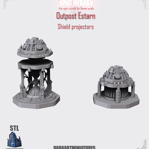 🎲 Outpost Estarn: Terrain Bundle・ 3D File for 3D printing・Cults