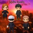 Picsart_25-07-25_00-20-53-288.jpg Jujutsu Kaisen Figures Pack (STL) - Gojo, Itadori, Nobara, Megumi - 3D Printable