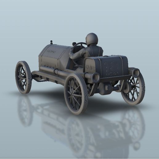 2.jpg Download STL file Chever Classic race car - Flames of war Bolt Action Empire baroque WW2 retro Modern Warhammer • 3D printing model, Hartolia-miniatures