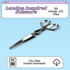 LaudnaScissors.png Laudna's Scissors 3D Print File Inspired by Critical Role | STL for Cosplay
