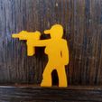 20201117_111602.jpg STL file Ball Cap Femme Meeple With Uzi・3D printing idea to download