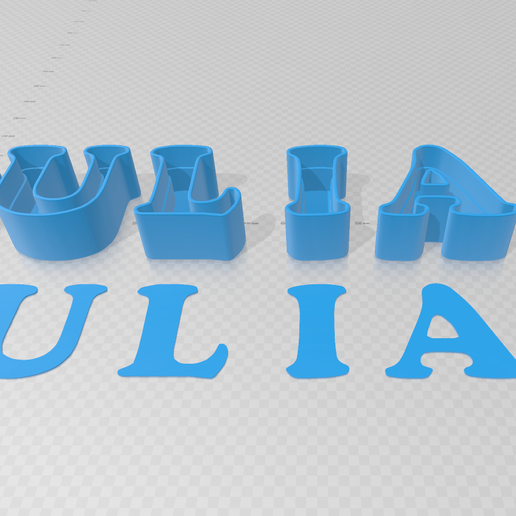 🎉 NAME JULIAN J U L I A N IN CAPITAL LETTERS・Free STL File for