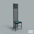 Untitled-24.png House Hill Chair by Charles Rennie Mackintosh: Scale 1:12 doll house