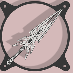 mythra-blade-top.png Fichier STL GRILLE VENTILATEUR PC 120 MM - XENOBLADE 2 MYTHRA SWORD・Design pour impression 3D à télécharger