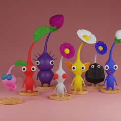 all-pikmin-v6.png STL file Pikmin Collection・3D printing template to download