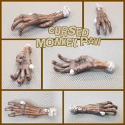 3.jpg Cursed Monkey Paw Charm Necklace