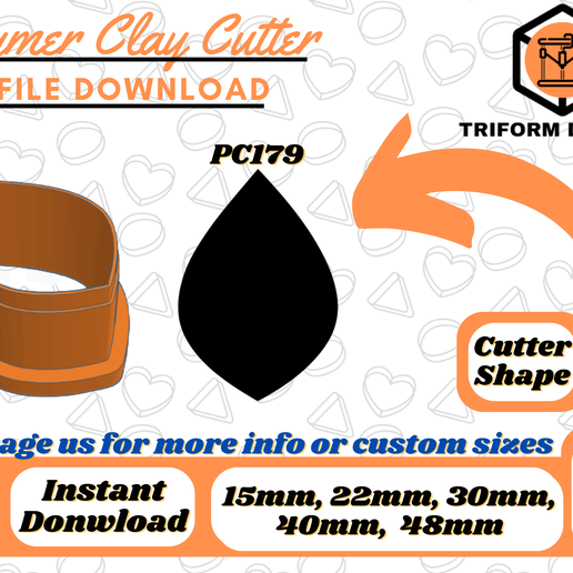 Leaf Polymer Clay Cutter | PC179 3D model