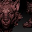 D1.jpg Fichier STL gratuit Tête de loup・Plan pour impression 3D à télécharger