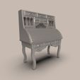 6.82.jpg Vintage Roll Top Desk - Victorian Antique