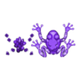 crystal frog MULTI PARTS.stl Frog Flexi Articulated Crystal Frog - seperate parts + single 3mf
