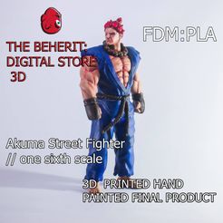 akuma-perfil-2.jpg STL file Akuma// Street Fighter・3D printer design to download, TheBeheritdigitalstore3d
