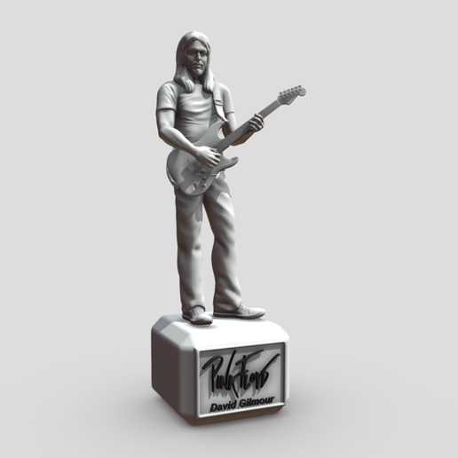 David Gilmour PinkFloyd - 3D Printing - 3D model önizlemesi