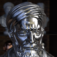 27Avicenna_frame11_4silver.png Avicenna Bust – Sculpture 3D Printable STL File
