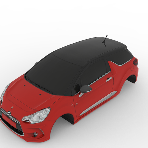 Citroën DS3 2002 – Detailed 3D Car Body Model