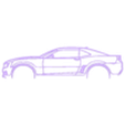 Chevrolet Camaro ss 2010 scoop.stl Camaro Multipack Silhouette Wall Art