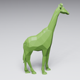LowPolyGiraffe-render-sideview.png Low Poly Giraffe