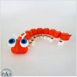 005.jpg 3D file The cutest articulated caterpillar! (easy print)・3D printable design to download