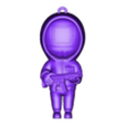 square Pink Soldier solid.stl Pendentif calmar