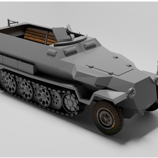 SOLIDO, char allemand militaire SDKFZ 251 gris numéroté 425